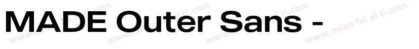 MADE Outer Sans字字体转换